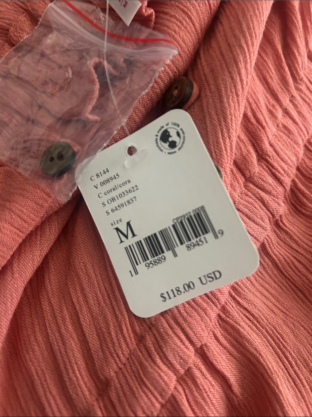 Free People Coral Ruffled Maxi Dress - Picture 3 of 3